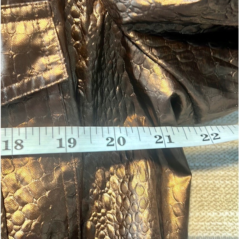 Carlisle,Metallic Bronze Lurex Shimmer Statement Jacket Liteweight Evening SizeL - Picture 14 of 15
